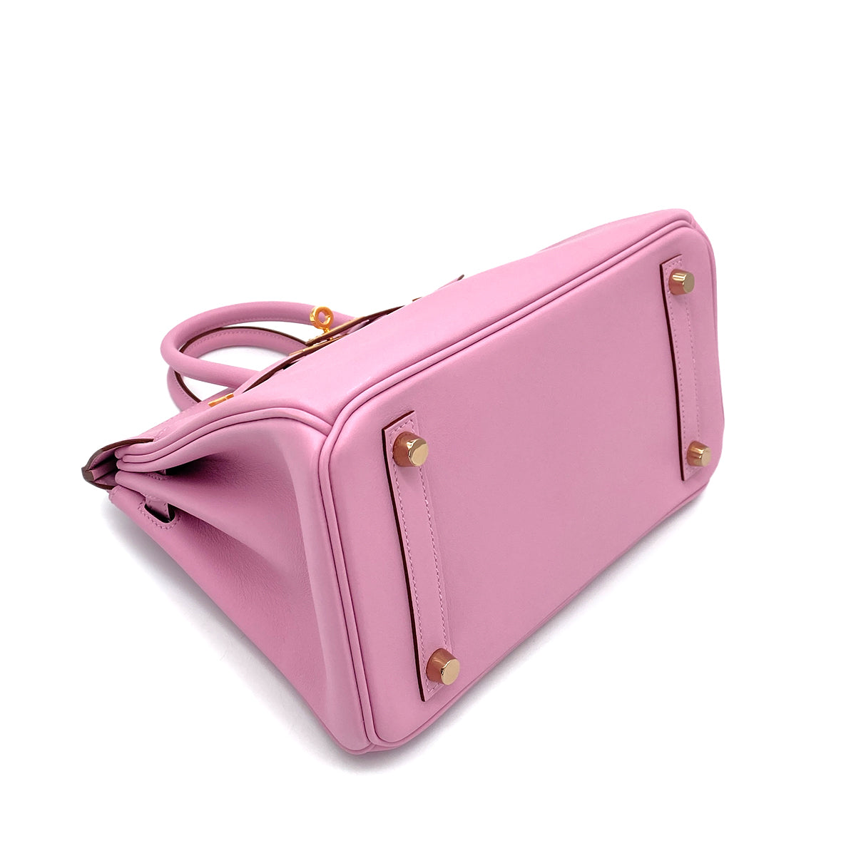 HERMES BIRKIN 25 MAUVE SYLVESTRE SWIFT HAND BAG Z GHW 90260112