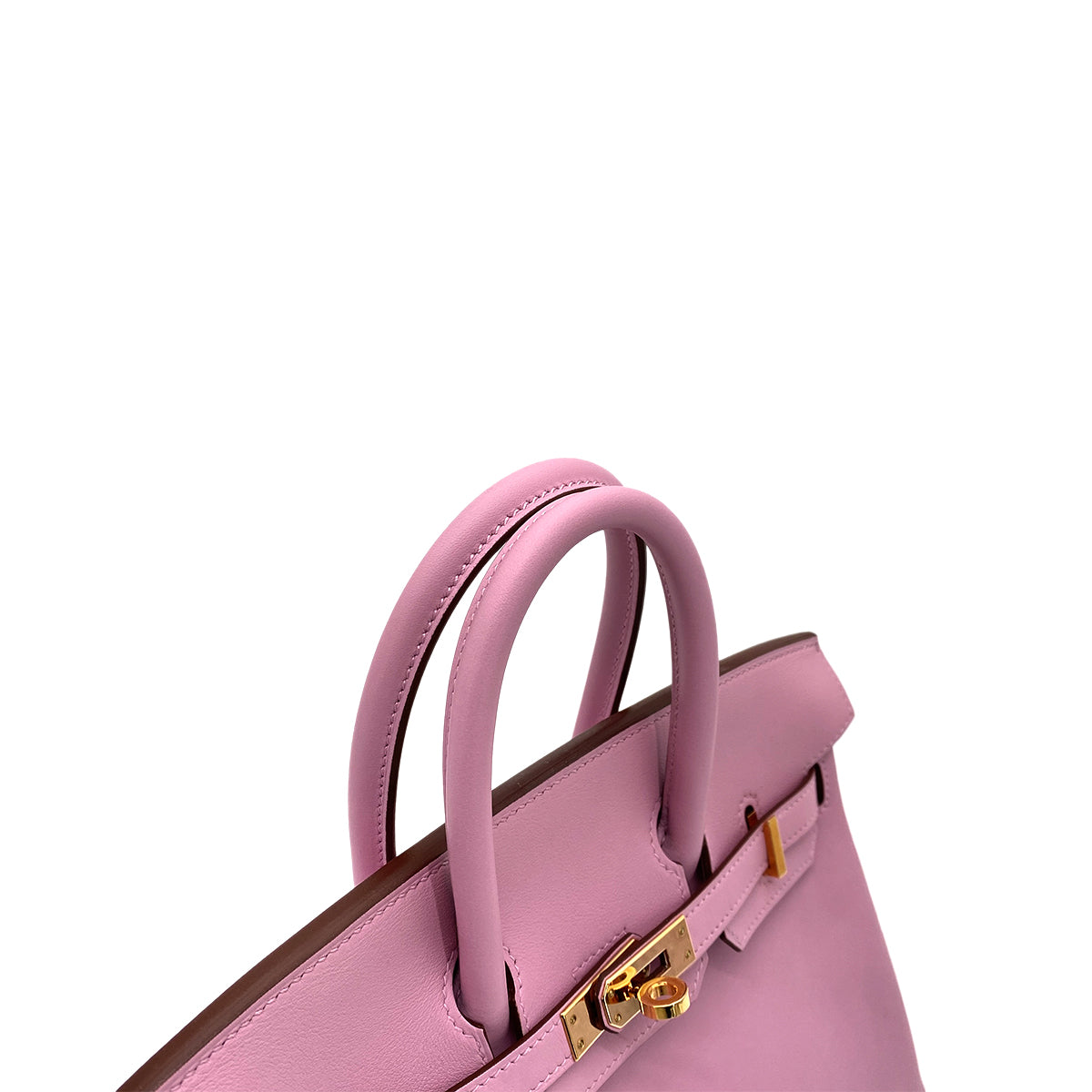 HERMES BIRKIN 25 MAUVE SYLVESTRE SWIFT HAND BAG Z GHW 90260112