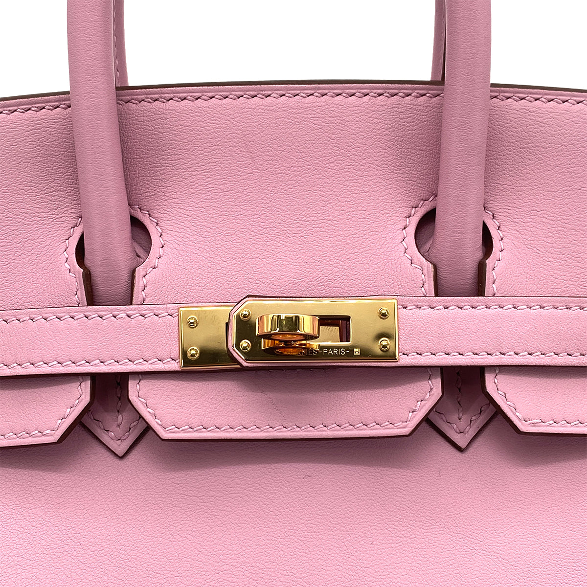 HERMES BIRKIN 25 MAUVE SYLVESTRE SWIFT HAND BAG Z GHW 90260112