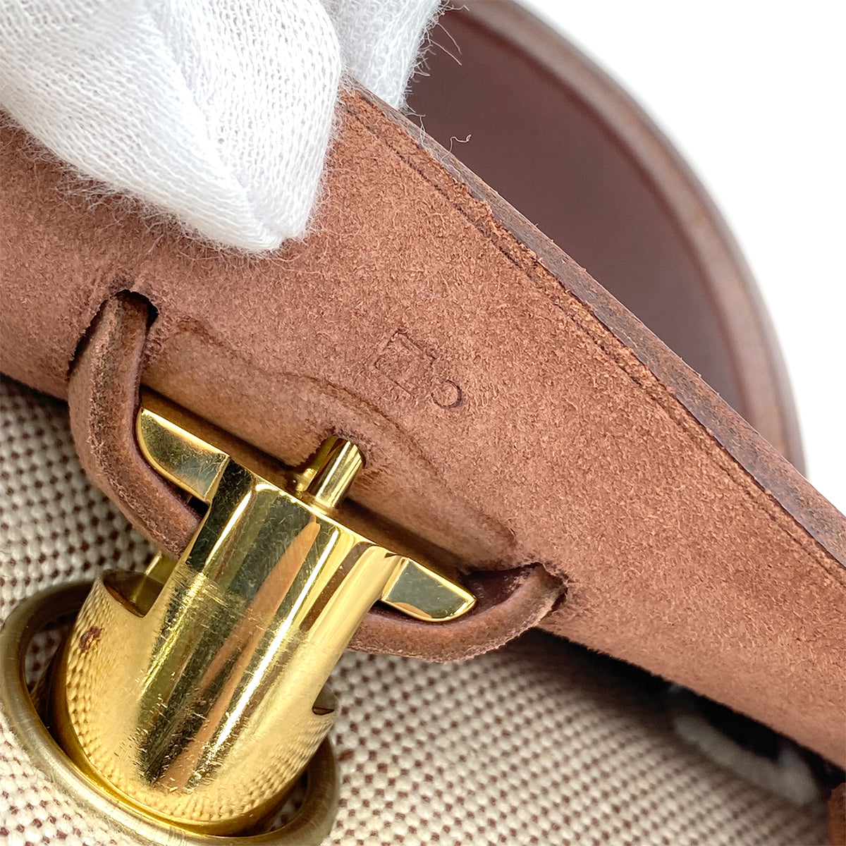 HERMES HER BAG AD PM NATUREL BROWN TOILE H BACK PACK □E 90260126