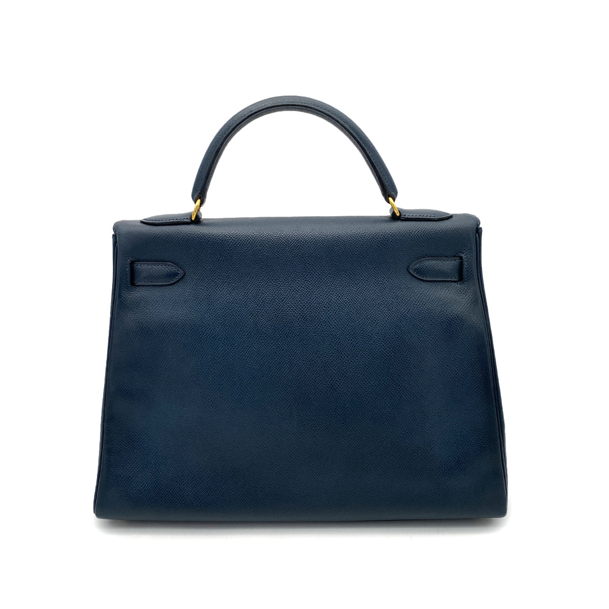 HERMES KELLY 32 RETOURNE NAVY COUCHEVEL HAND SHOULDER BAG 〇Y 90260148