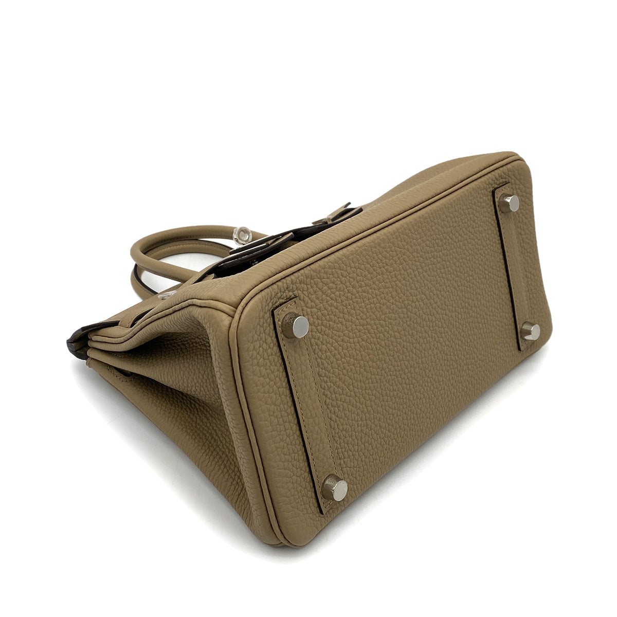 HERMES BIRKIN 25 BEIGE MARFA TOGO HAND BAG W SHW 90260153