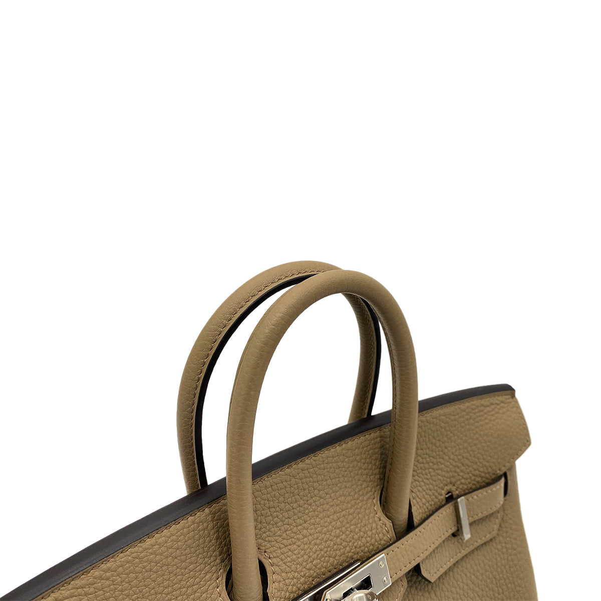 HERMES BIRKIN 25 BEIGE MARFA TOGO HAND BAG W SHW 90260153