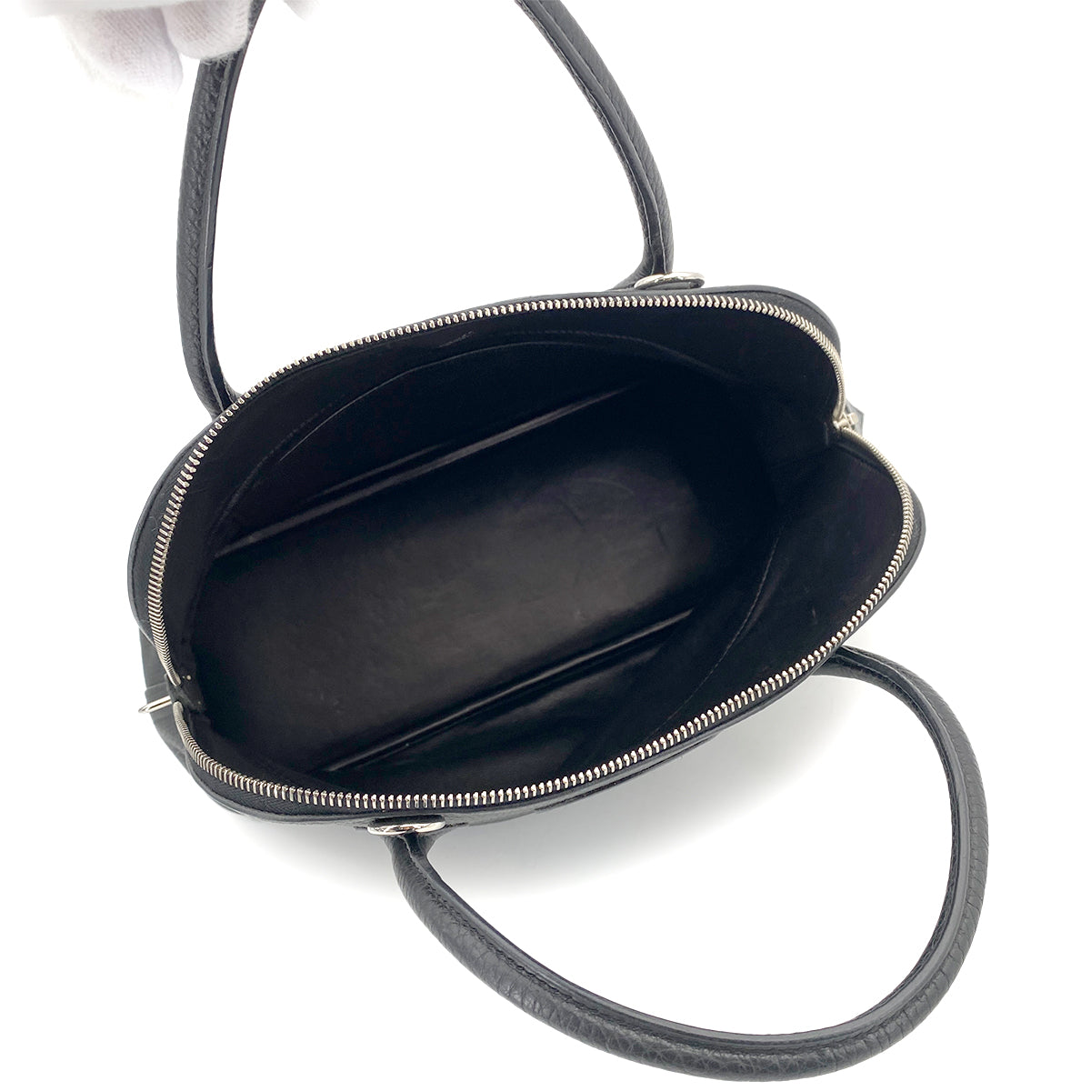 HERMES BOLIDE 31 BLACK TAURILLON CLEMENCE HAND SHOULDER BAG □J SHW 90260426