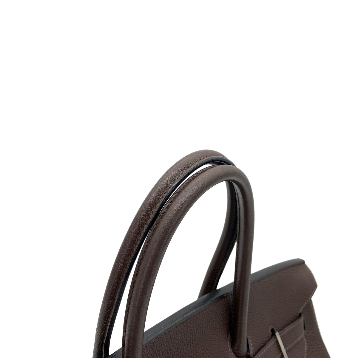 HERMES BIRKIN 35 EBENE TAURILLON CLEMENCE HAND BAG □H SHW 90260482