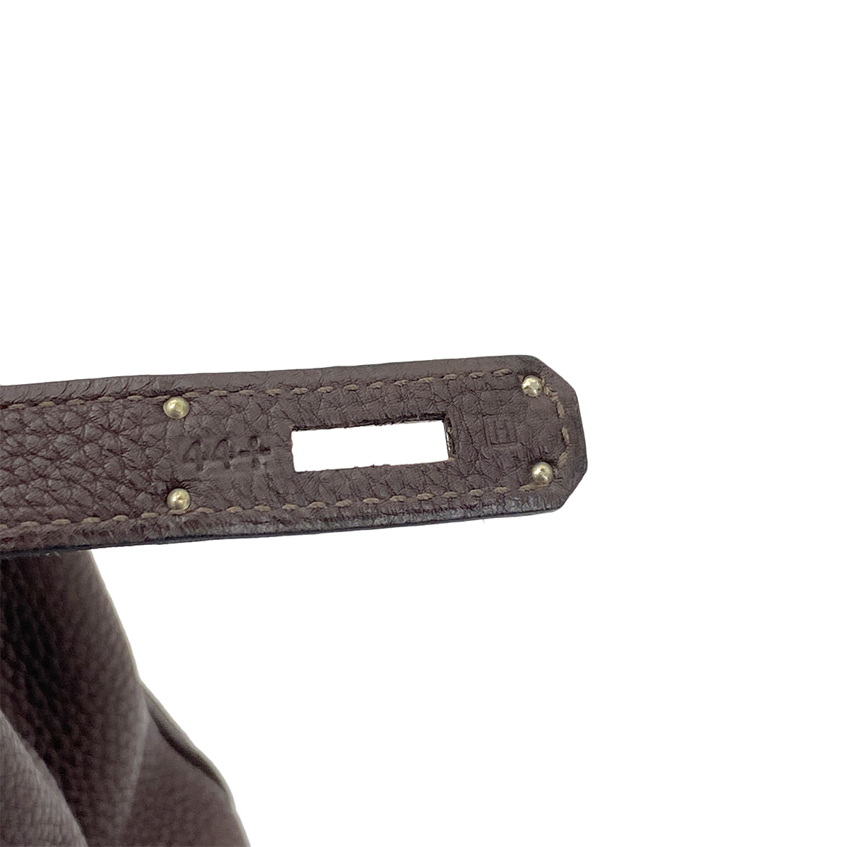 HERMES BIRKIN 35 EBENE TAURILLON CLEMENCE HAND BAG □H SHW 90260482