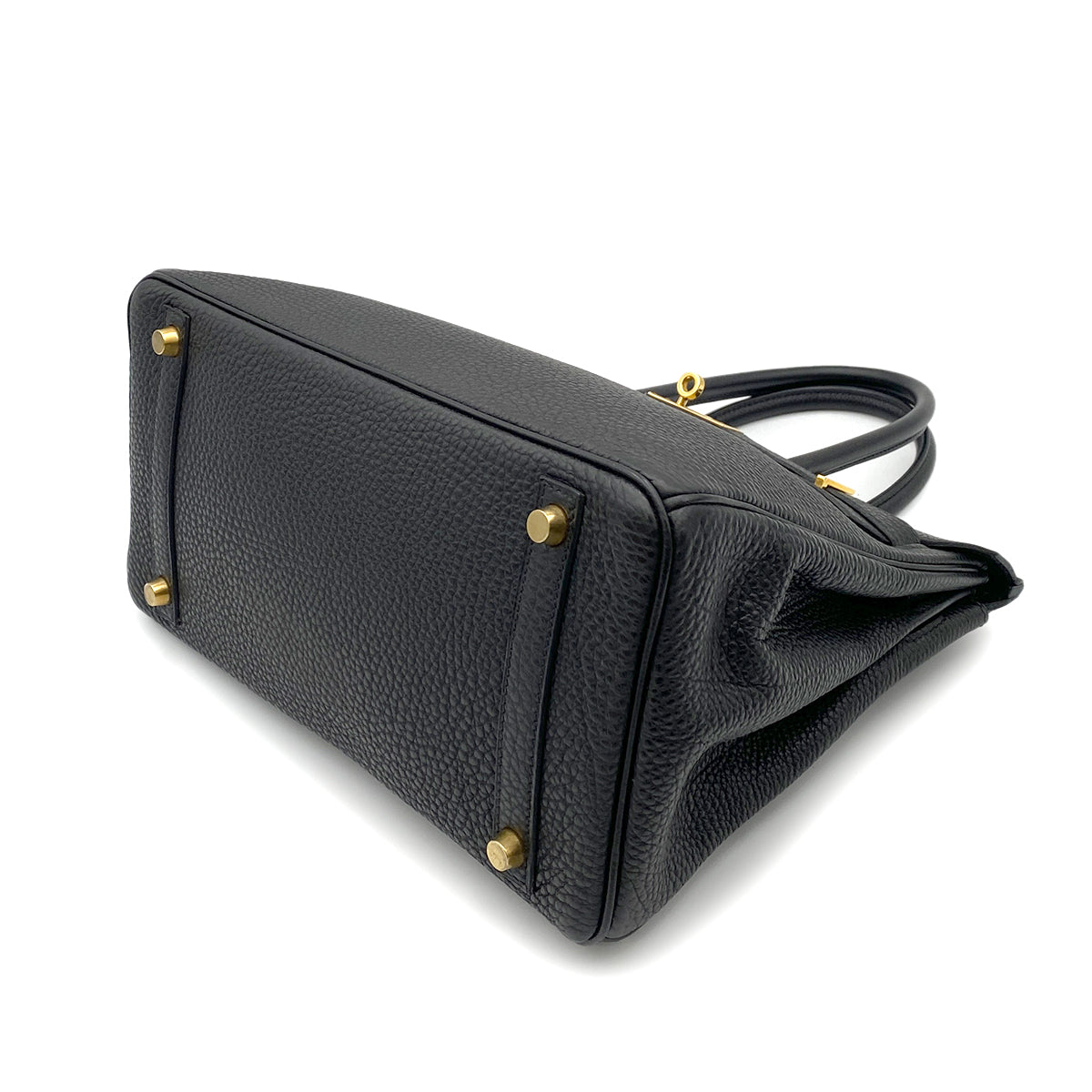 HERMES BIRKIN 30 BLACK TOGO HAND BAG □G GHW 90260492