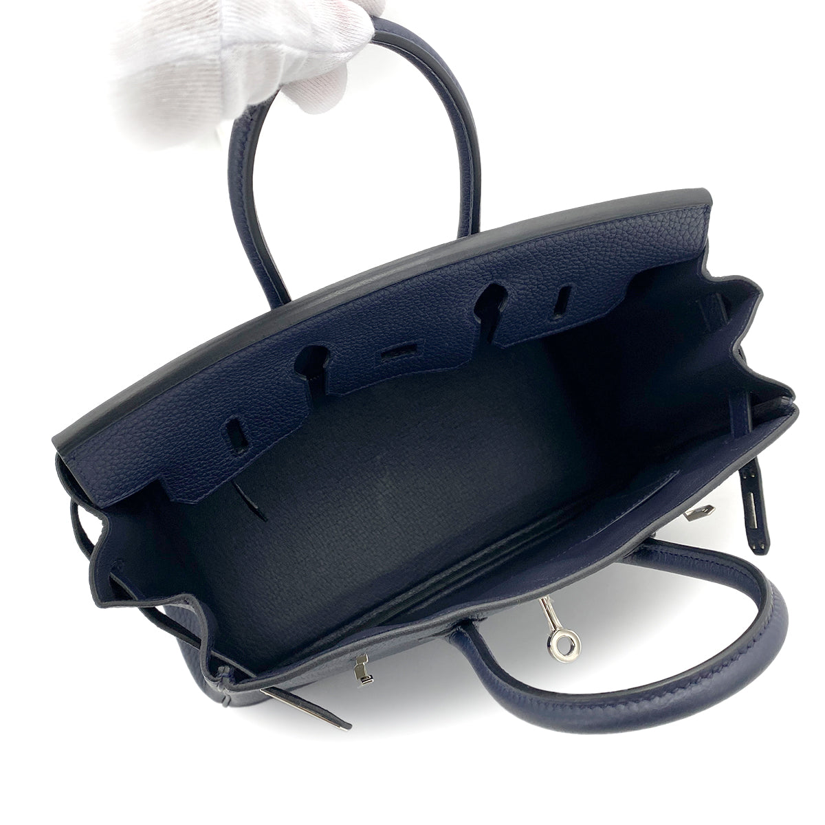 HERMES BIRKIN 25 NUIT TOGO HAND BAG D SHW 90261199