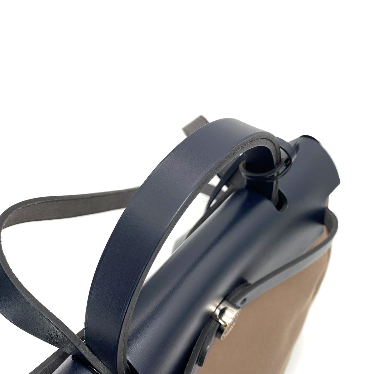 HERMES HER BAG ZIP 31 ETOUPE BLUE INDIGO TOILE OFFICIER VACHE HUNTER TOTE SHOULDER A 90261201