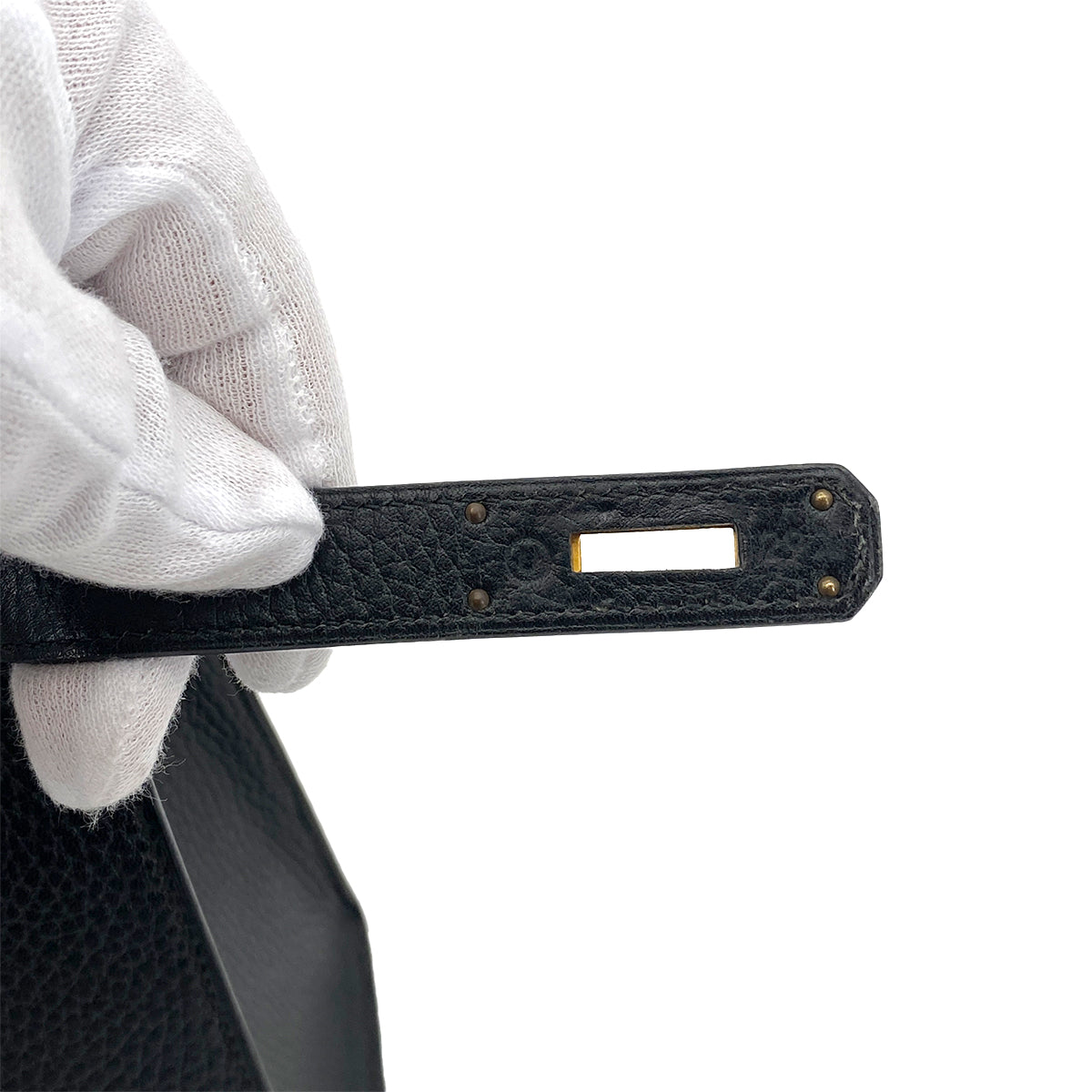 HERMES KELLY 28 SELLIER BLACK ARDENNES HAND SHOULDER BAG 〇U GHW 90261205