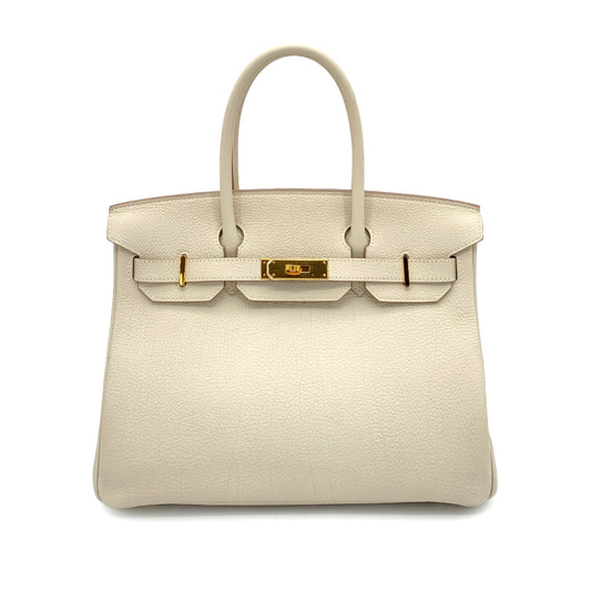 HERMES BIRKIN 30 CRAIE TOGO HAND BAG C GHW 90261207