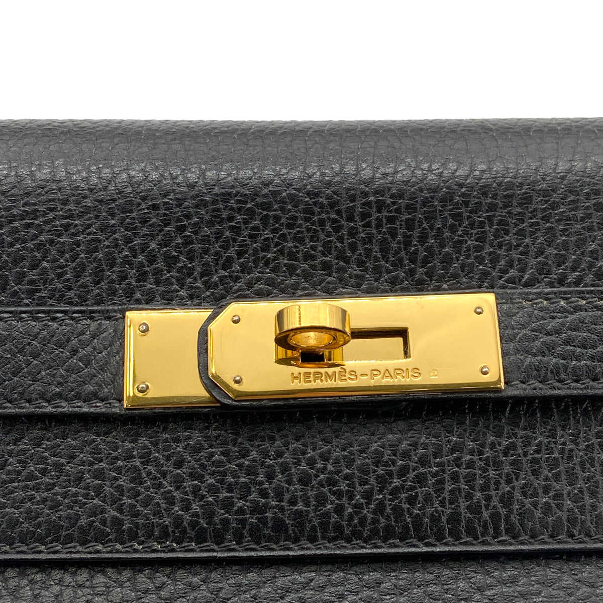HERMES KELLY 32 RETOURNE BLACK ARDENNES HAND SHOULDER BAG 〇T GHW 90261213