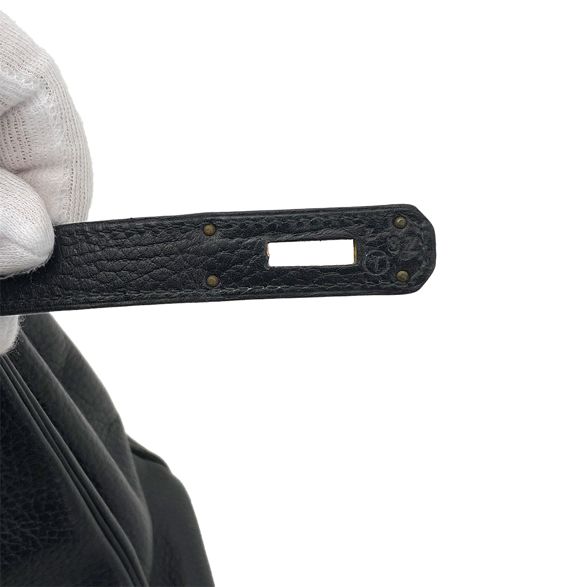 HERMES KELLY 32 RETOURNE BLACK ARDENNES HAND SHOULDER BAG 〇T GHW 90261213