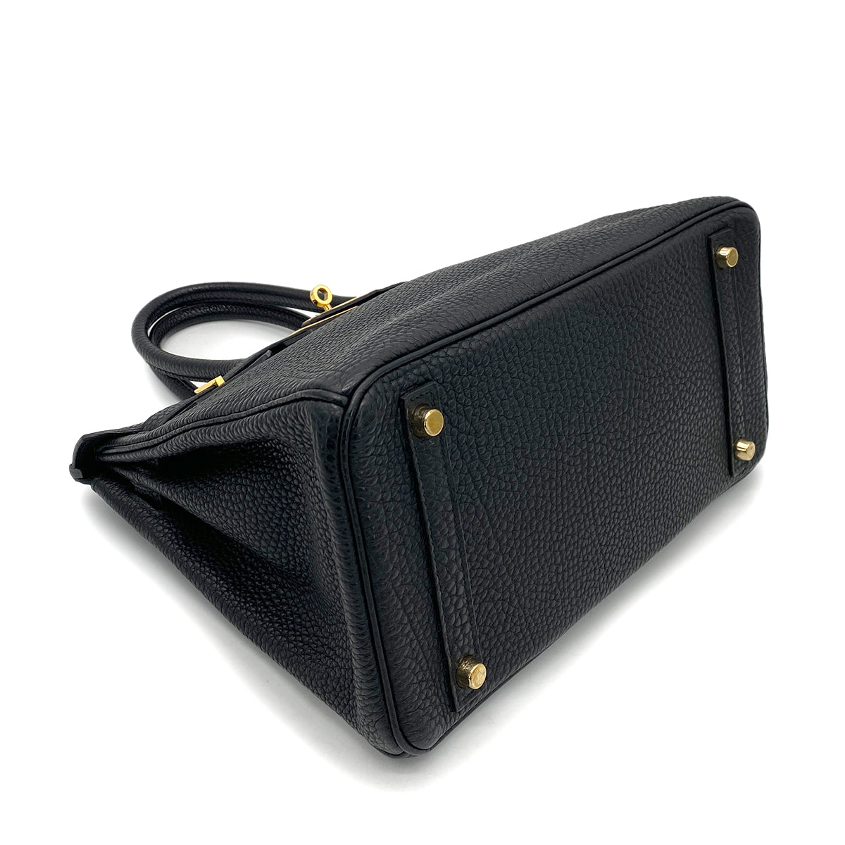 HERMES BIRKIN 30 BLACK TOGO HAND BAG □J GHW 90261226