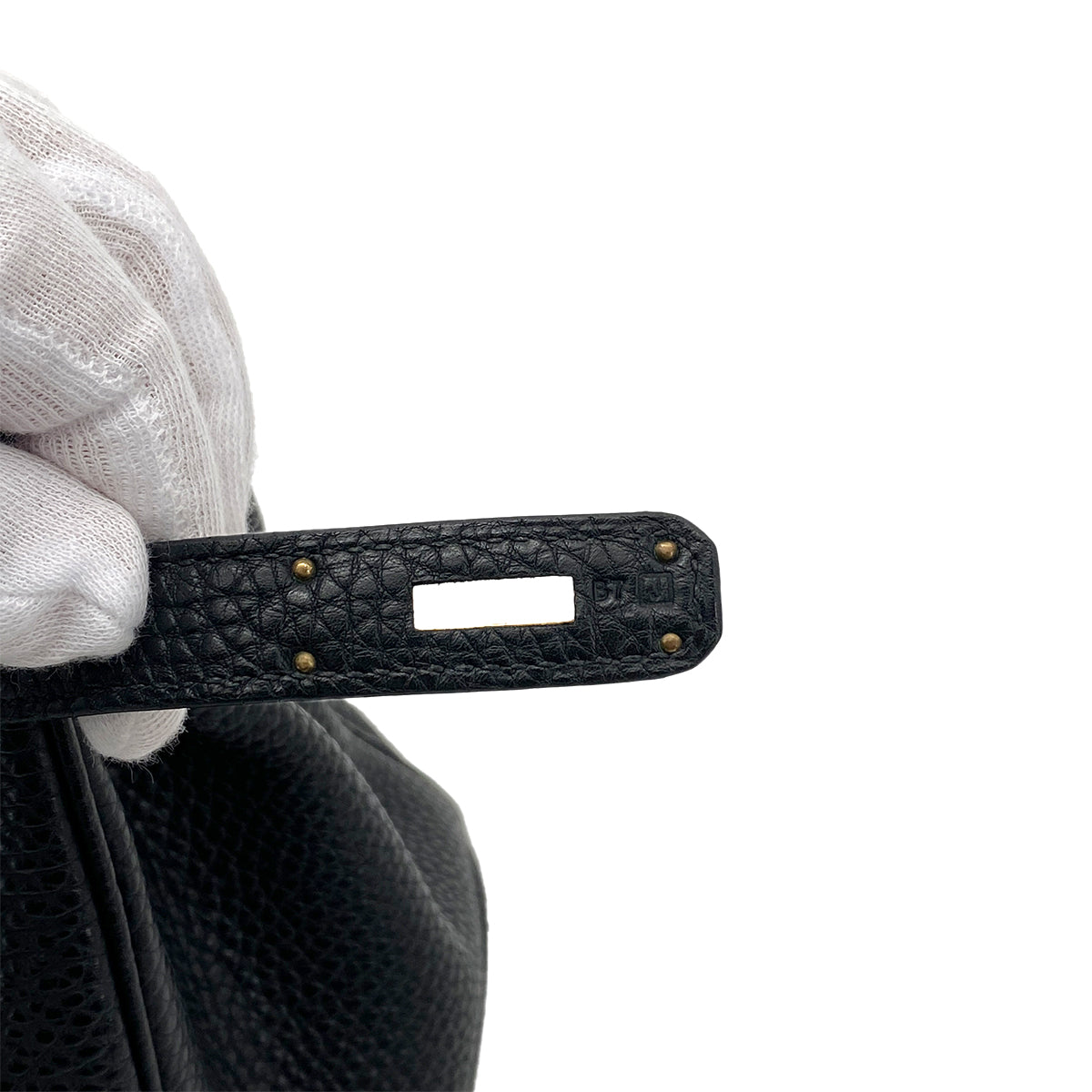 HERMES BIRKIN 30 BLACK TOGO HAND BAG □J GHW 90261226