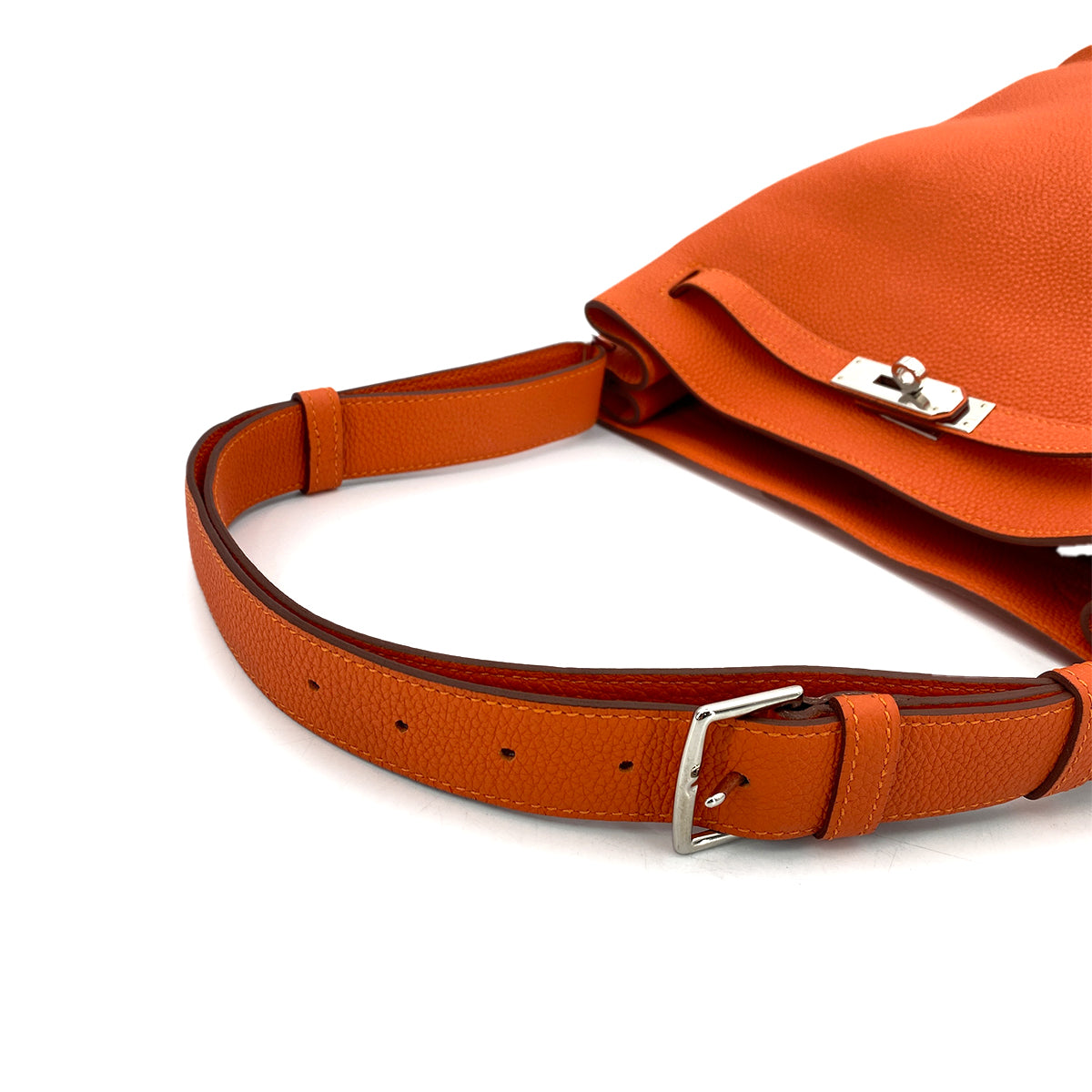 HERMES SO KELLY 26 ORANGE TAURILLON CLEMENCE SHOULDER BAG B SHW 90261229