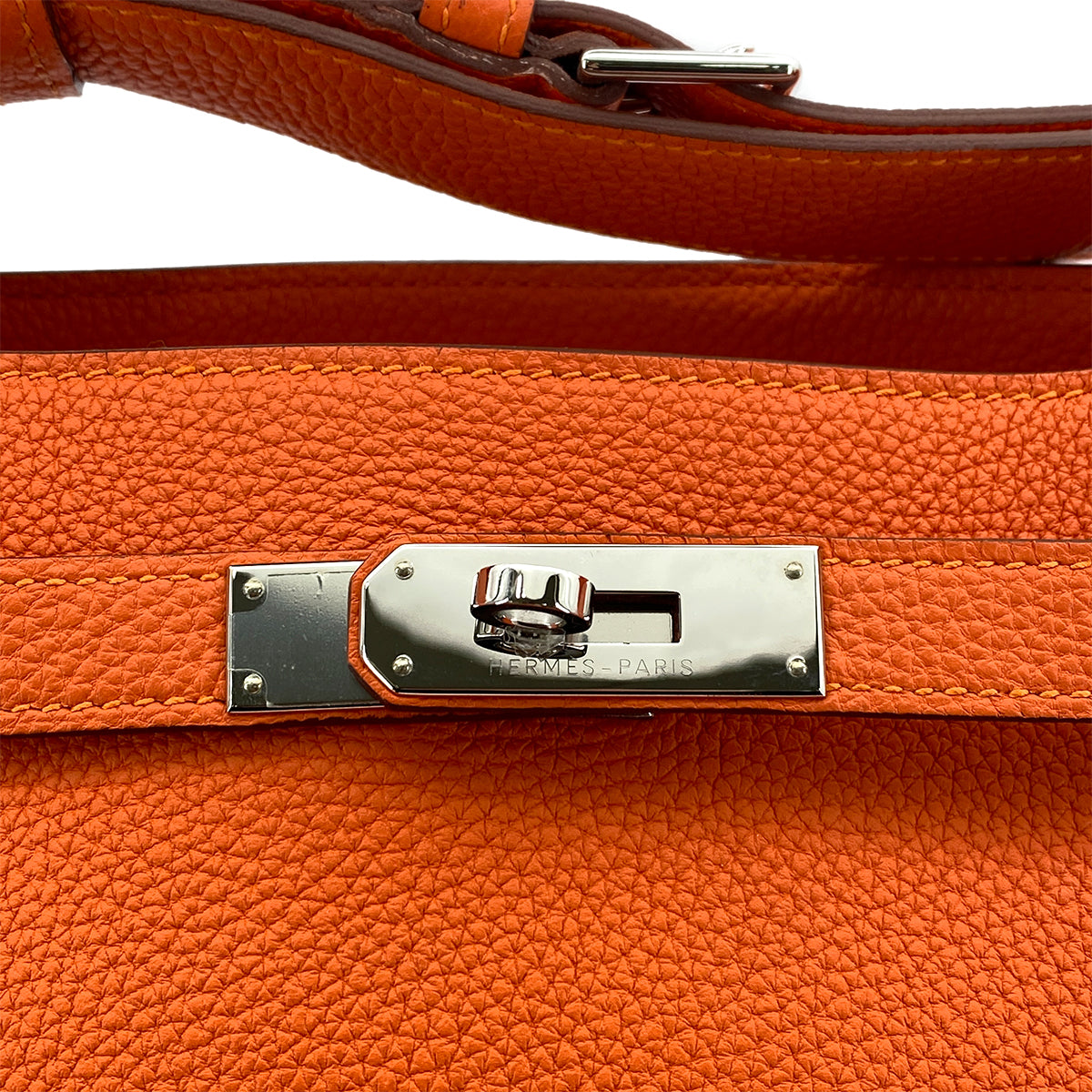 HERMES SO KELLY 26 ORANGE TAURILLON CLEMENCE SHOULDER BAG B SHW 90261229