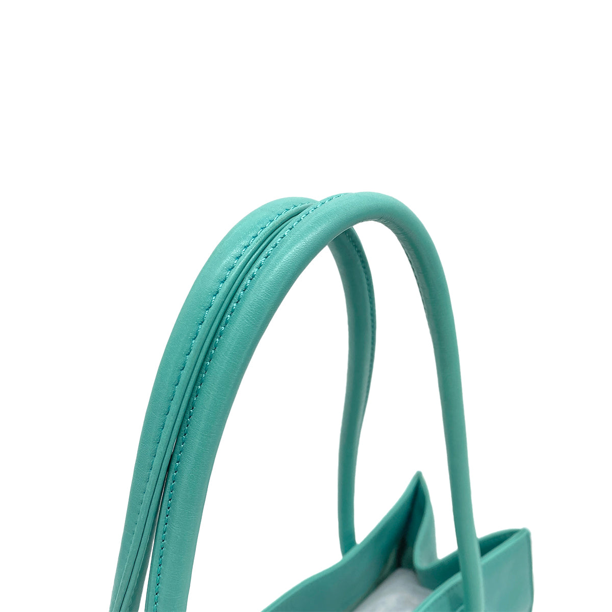 CHANEL VINTAGE BIG COCO TOTE BAG LIGHT GREEN LEATHER 90261236