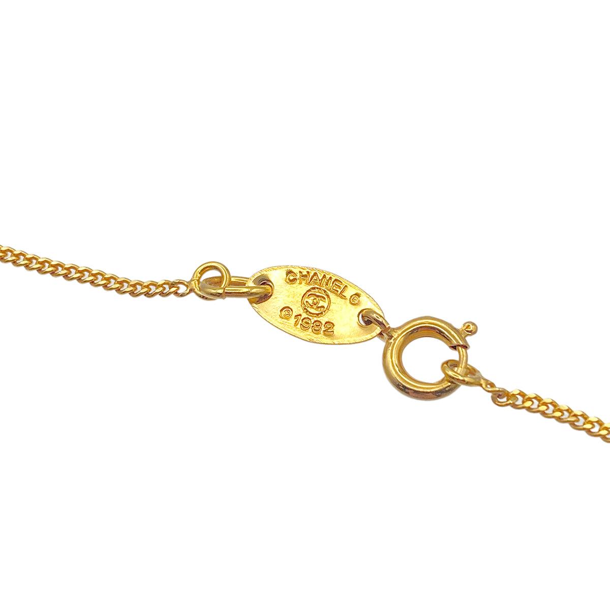 CHANEL VINTAGE NECKLACE COCOMARK RHINESTONE ACCESSORY 90261259