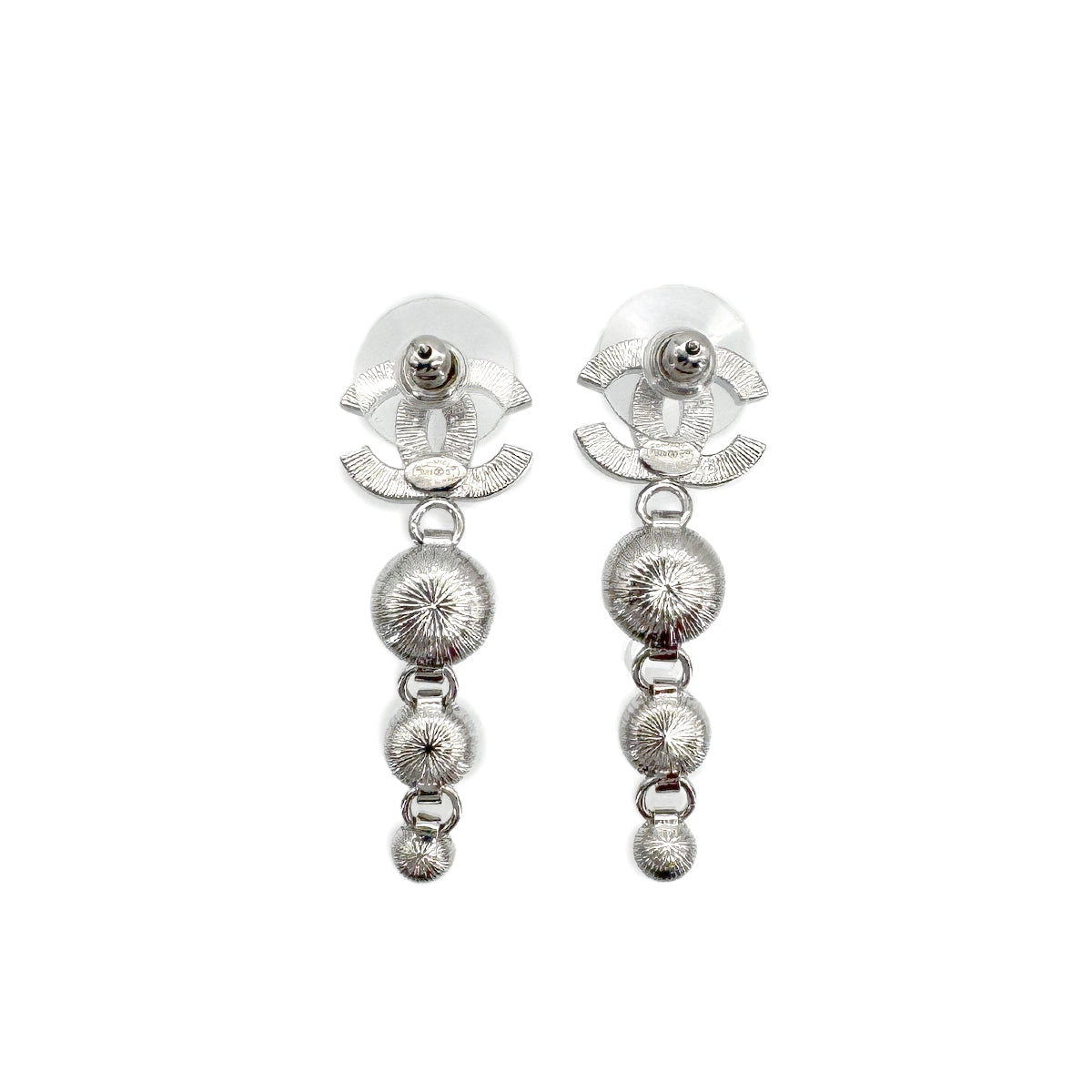 CHANEL EARRINGS COCO MARK RHINESTONE SWING ACCESSORY B23S 90261269