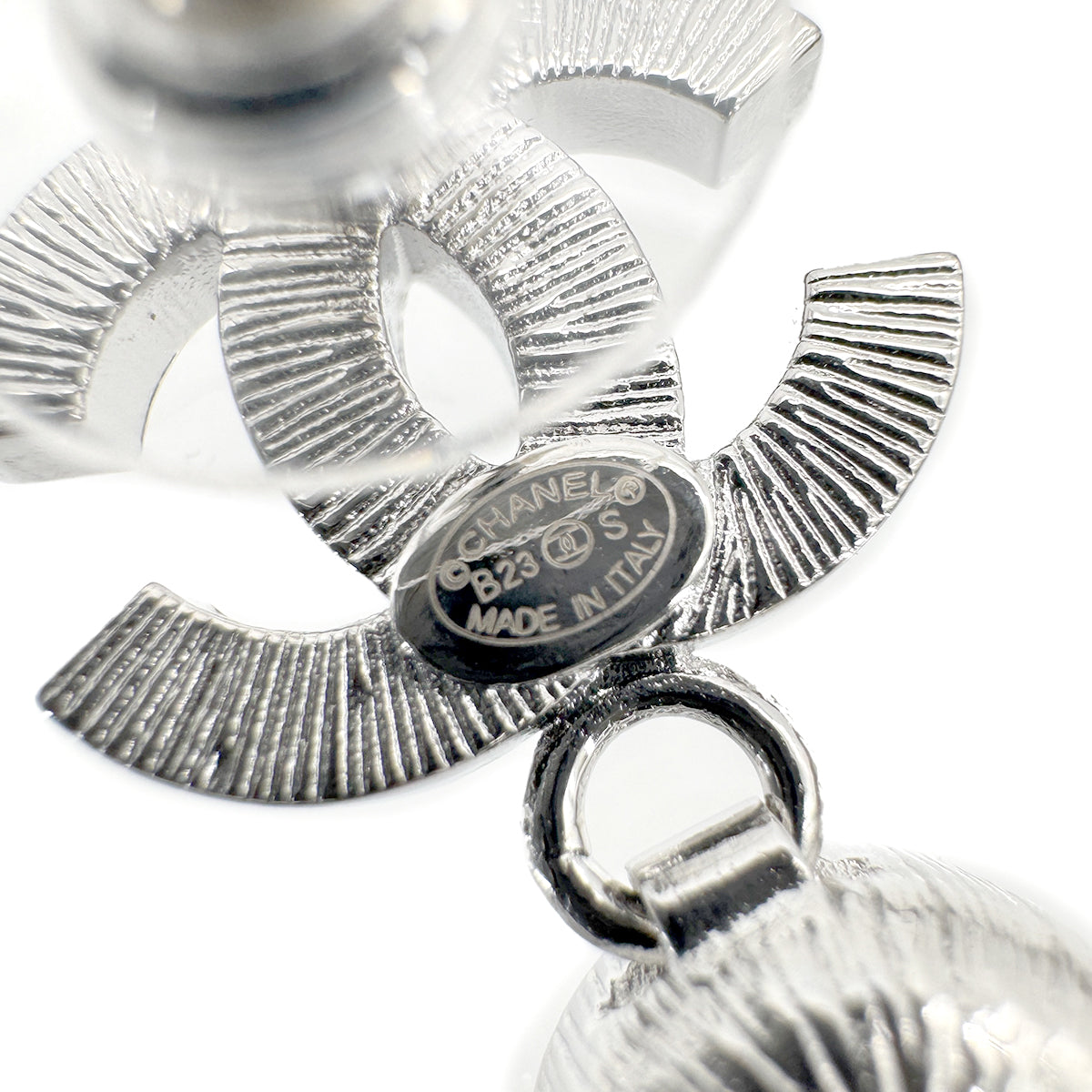 CHANEL EARRINGS COCO MARK RHINESTONE SWING ACCESSORY B23S 90261269