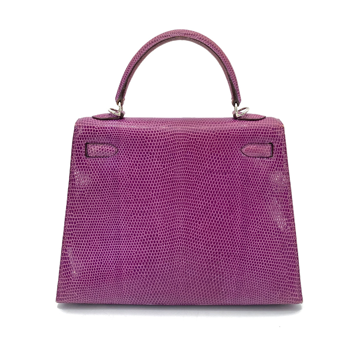HERMES KELLY 25 SELLIER LIZARD VIOLET HAND SHOULDER BAG SHW □K 90261363