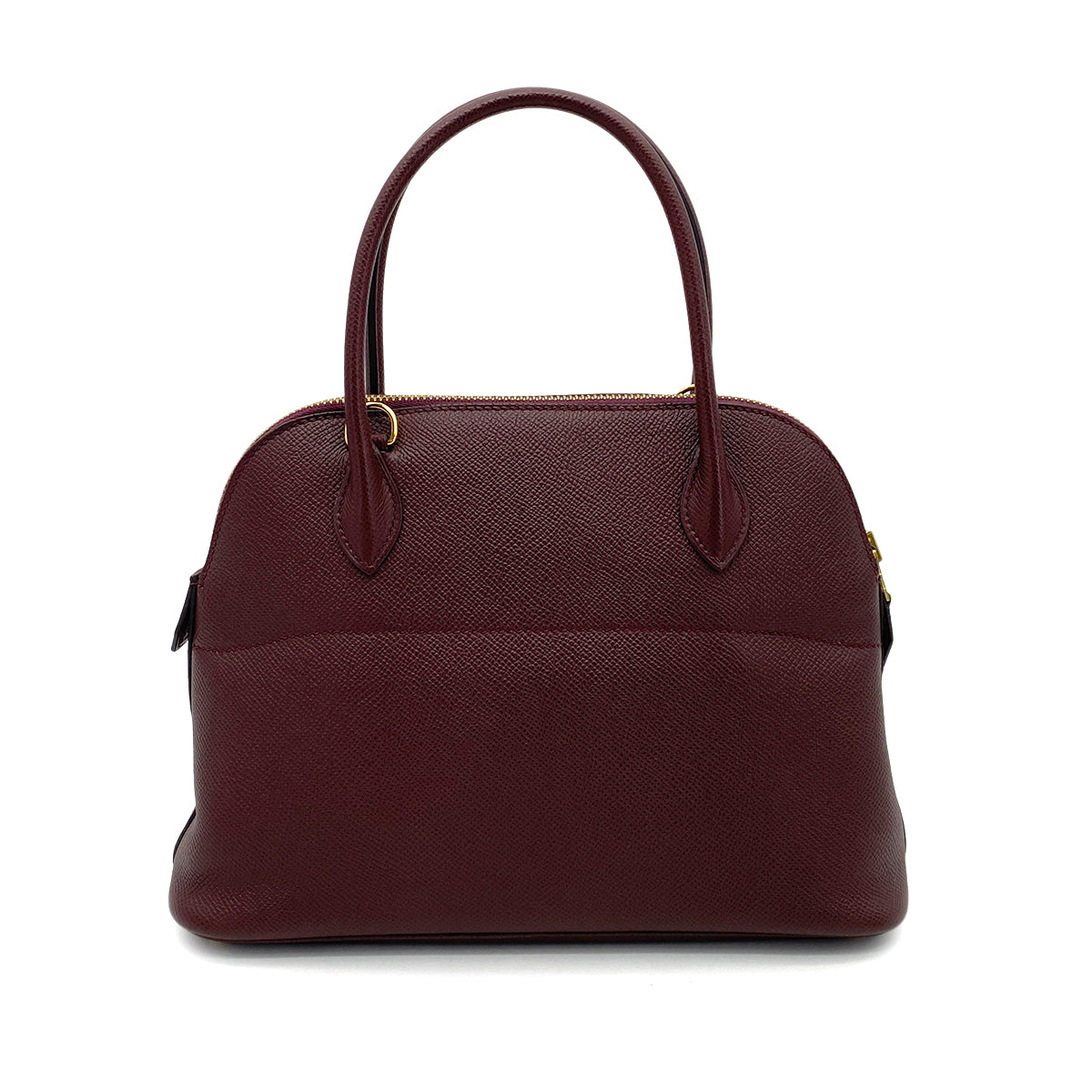 HERMES BOLIDE 27 PRUNE EPSOM HAND SHOULDER BAG A GHW 90261524