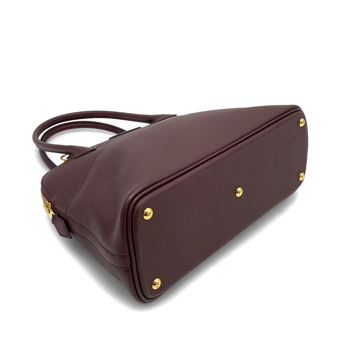 HERMES BOLIDE 27 PRUNE EPSOM HAND SHOULDER BAG A GHW 90261524