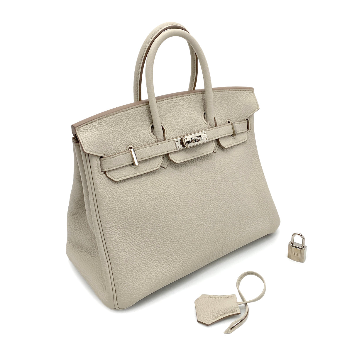 HERMES BIRKIN 25 BETON TOGO HAND BAG C SHW 90261556