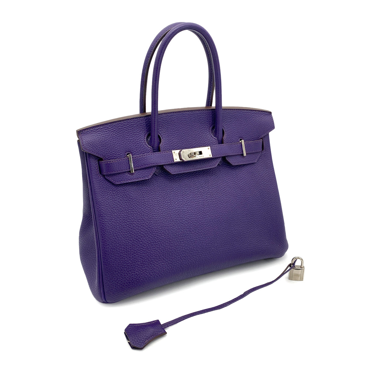 HERMES BIRKIN 30 IRIS TOGO HAND BAG □N SHW 90261638