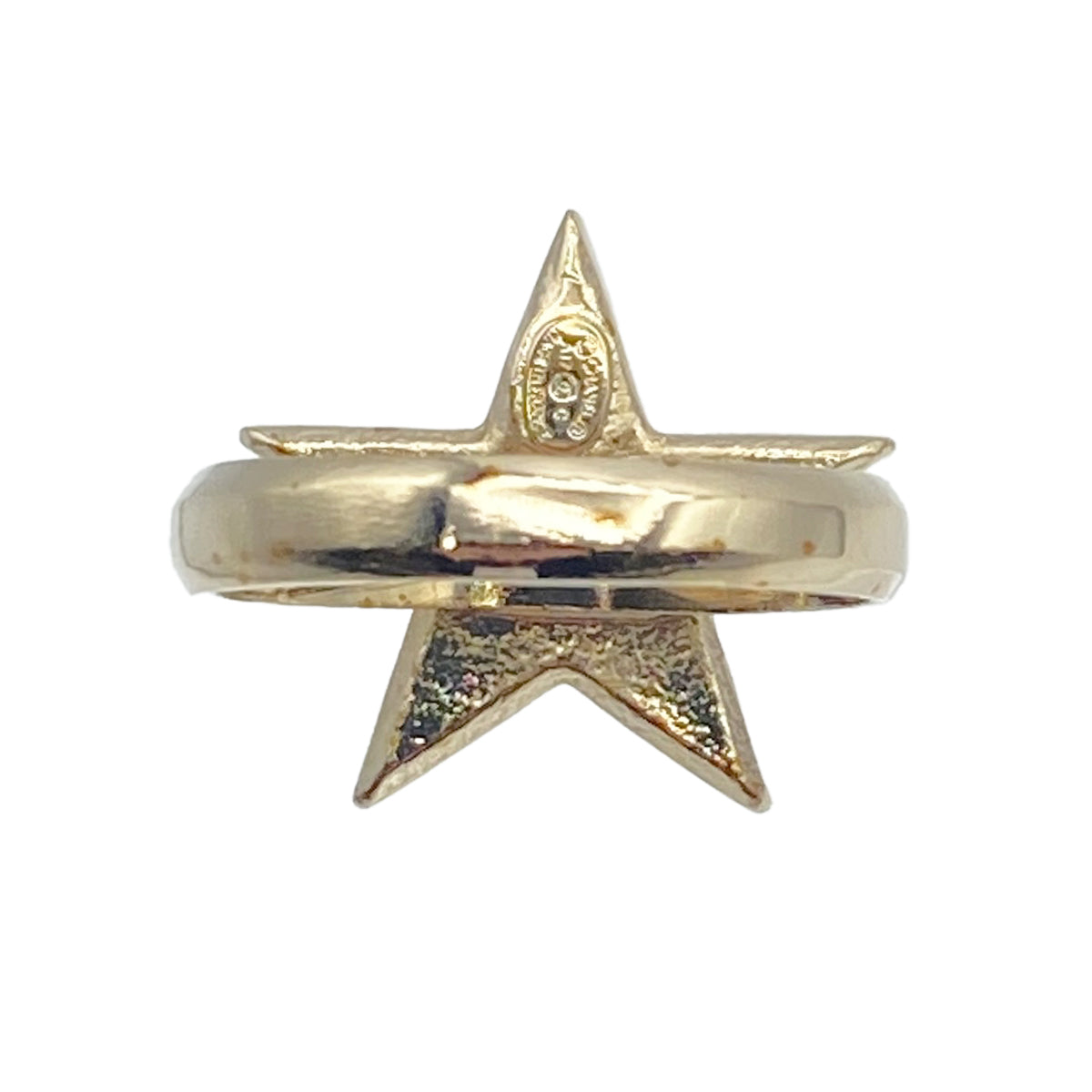 CHANEL COCO MARK STAR RING GOLD ACCESSORY A17C 90261833