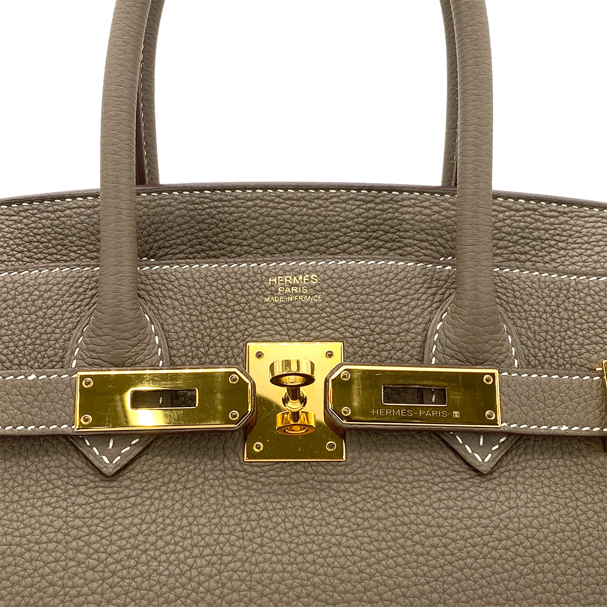 HERMES BIRKIN 30 ETOUPE TOGO HAND BAG D GHW 90262534