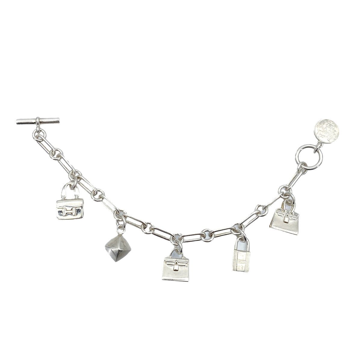 HERMES AMULET 5 BRACELET ACCESSORY SILVER 925 90262845