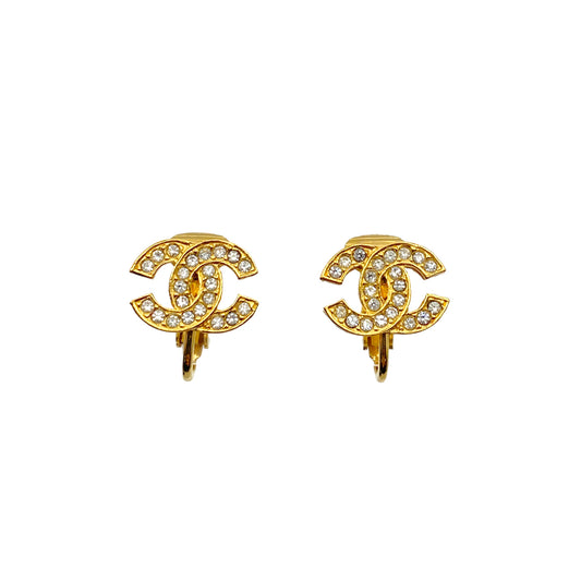 CHANEL EARRINGS COCOMARK RHINESTONE ACCESSORY 90262858