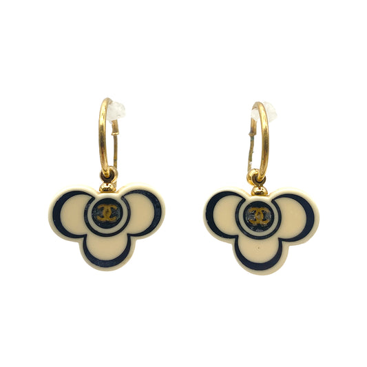 CHANEL EARRINGS CAMELLIA SWING COCOMARK ACCESSORY 02P 90263063