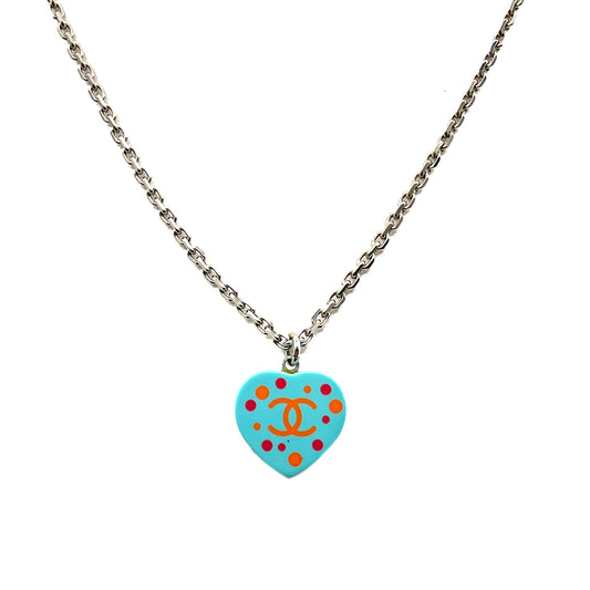 CHANEL NECKLACE HEART MOTIF COCOMARK ACCESSORY 05C 90263064