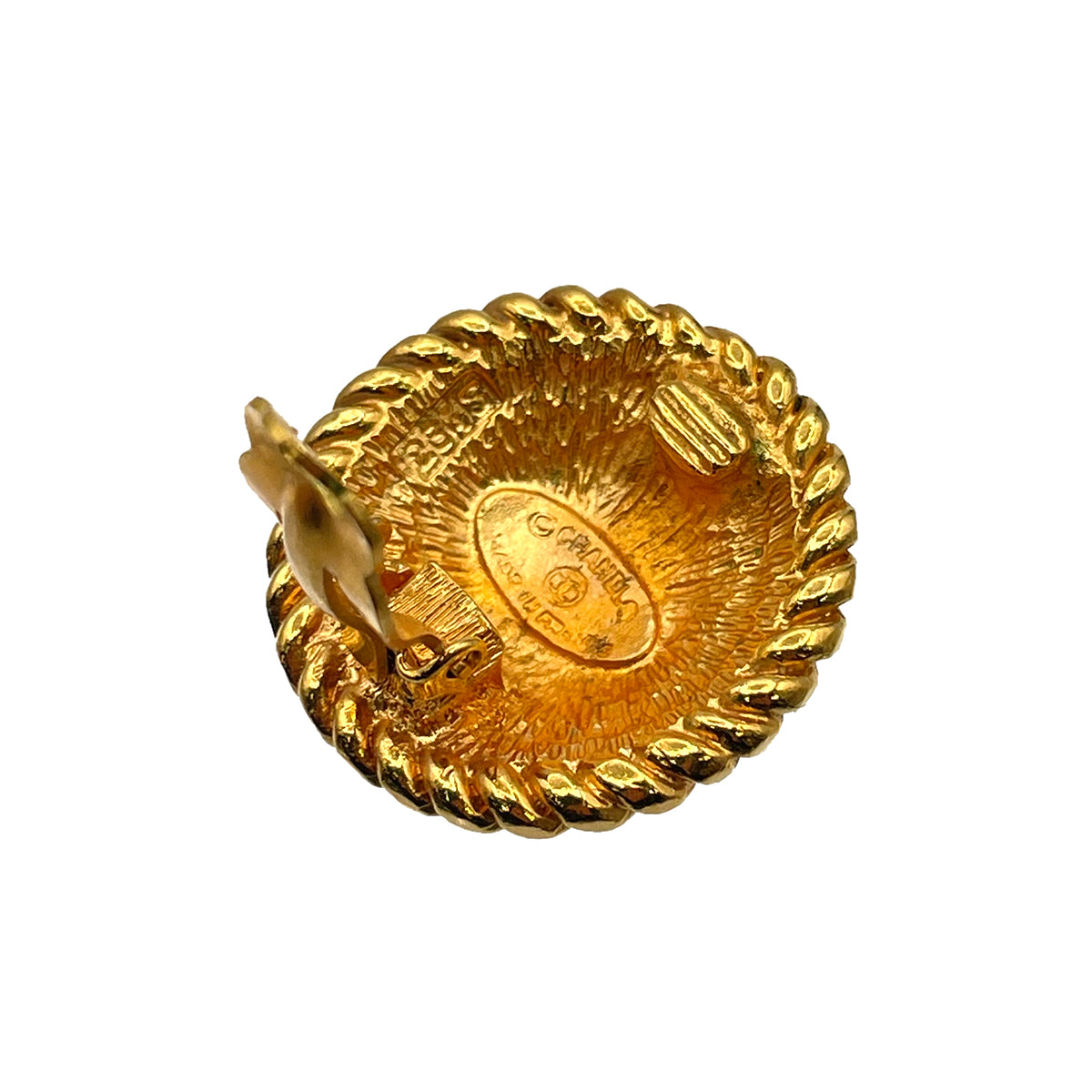 CHANEL VINTAGE EARRINGS COCOMARK ROUND ACCESSOR 90263070