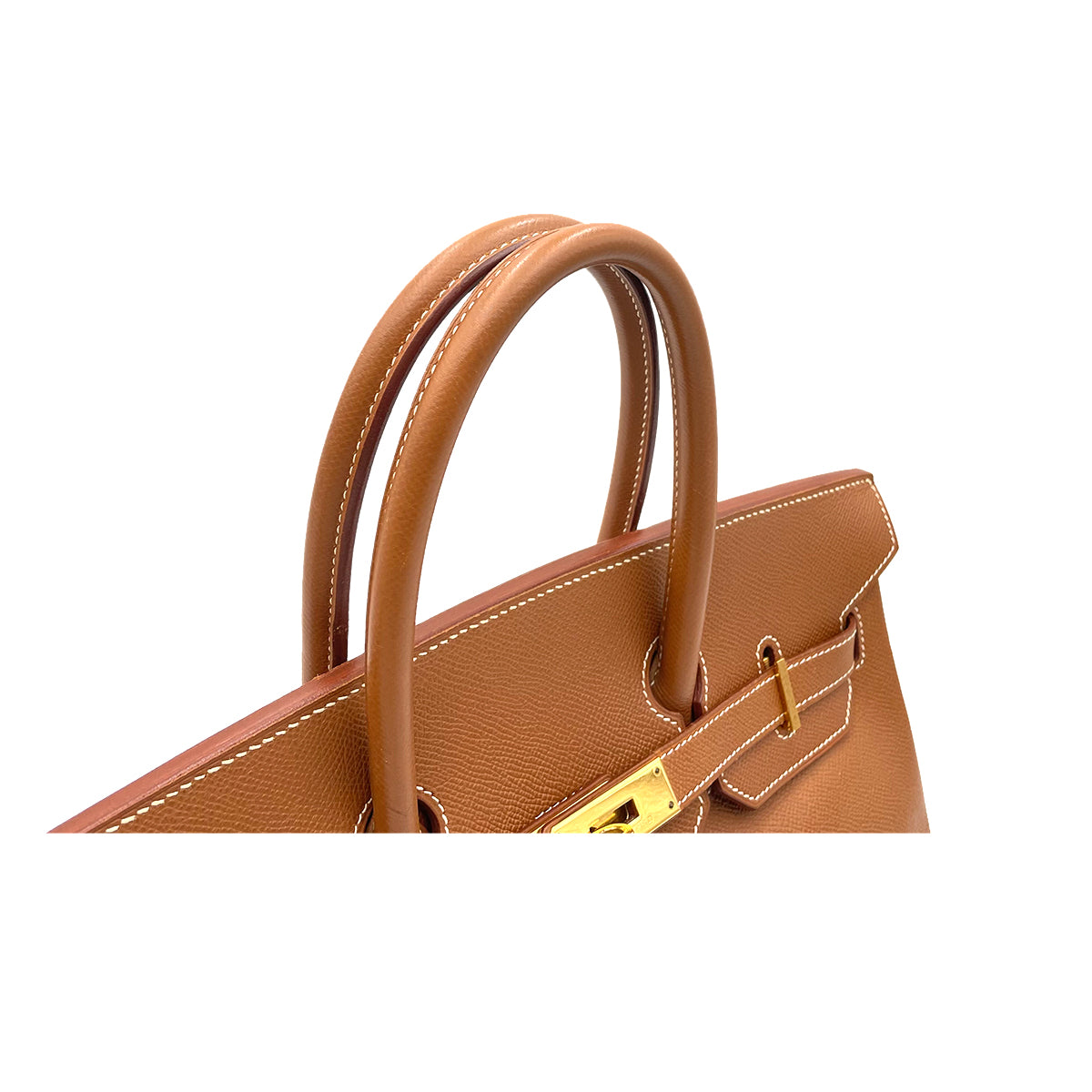 HERMES BIRKIN 35 GOLD COUCHEVEL HAND BAG 〇Z 90263090