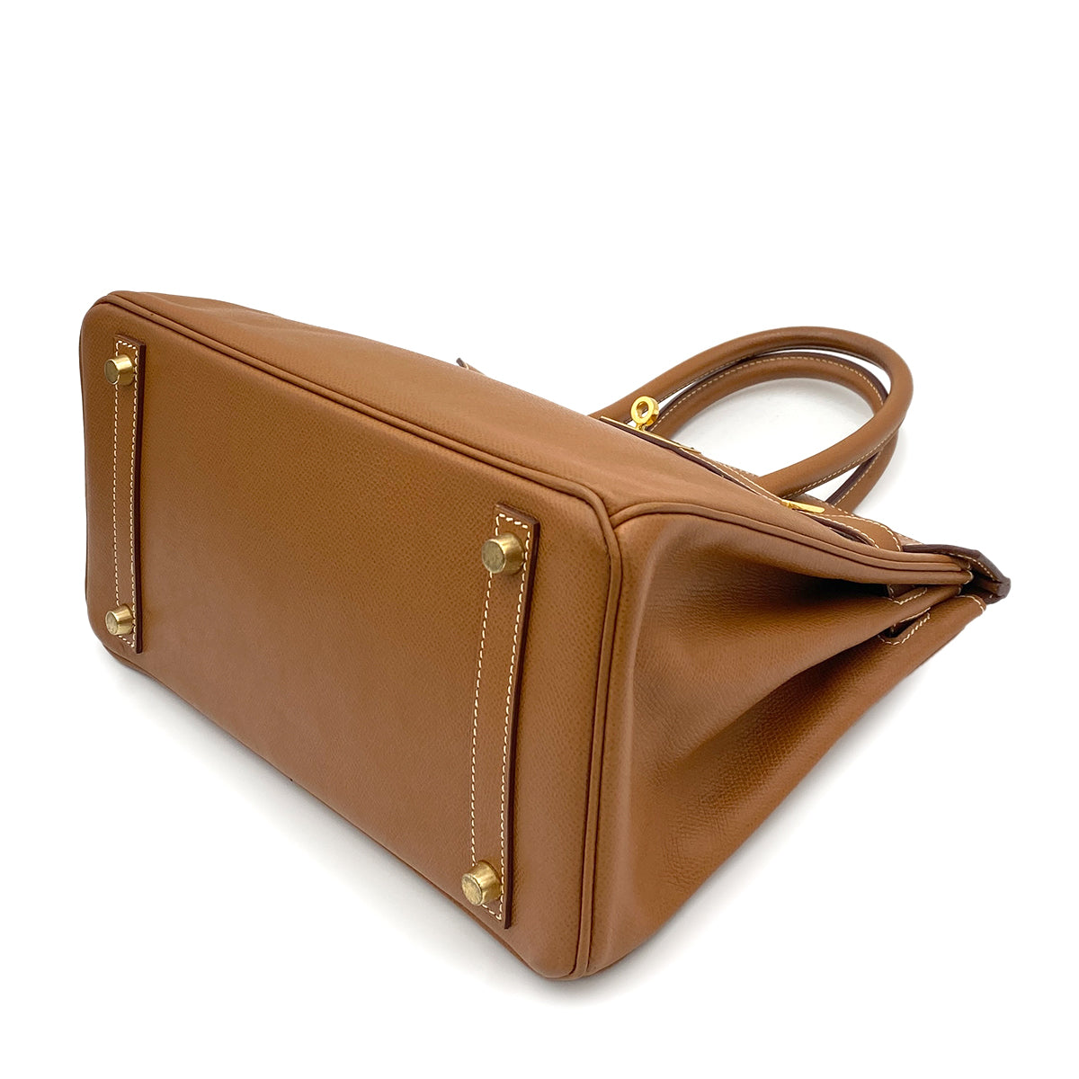 HERMES BIRKIN 30 GOLD COUCHEVEL HAND BAG □G GHW 90263098