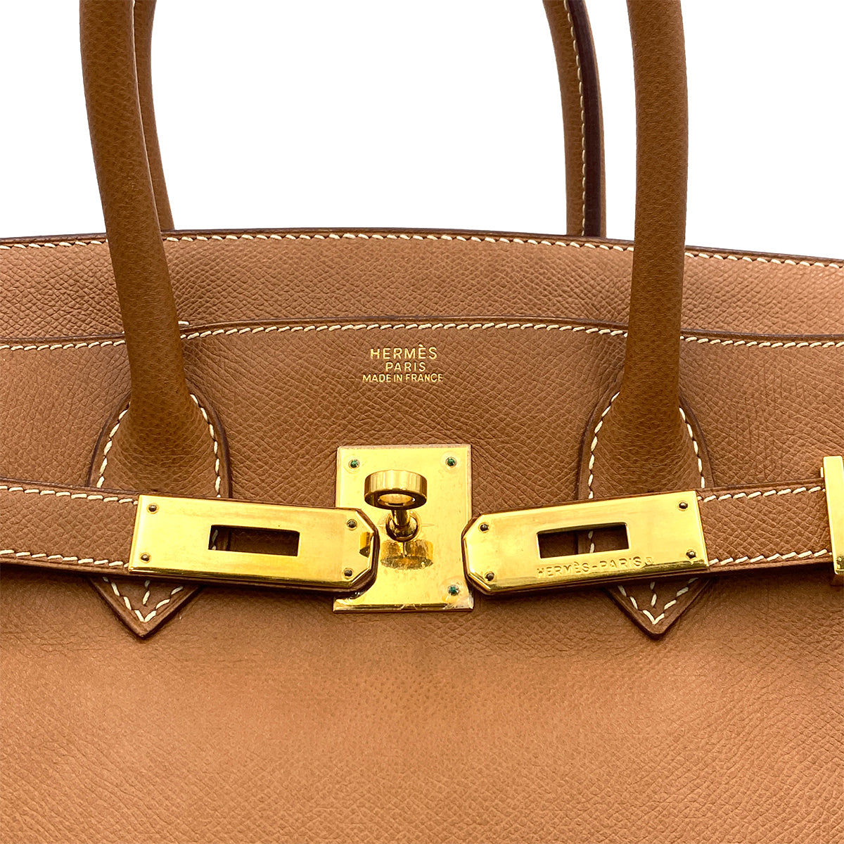 HERMES BIRKIN 30 GOLD COUCHEVEL HAND BAG □G GHW 90263098