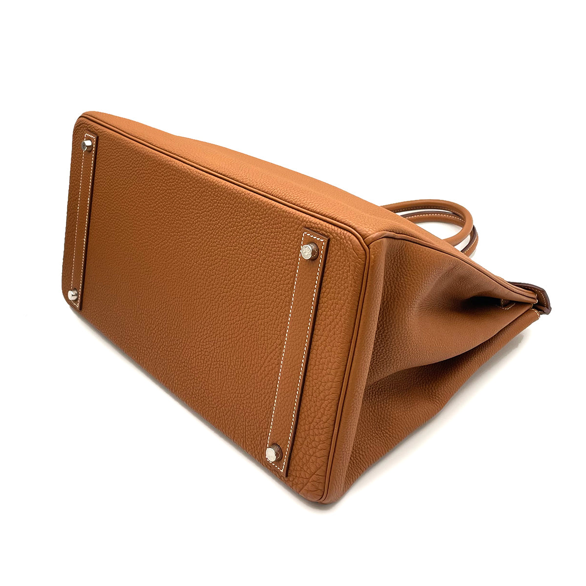 HERMES BIRKIN 40 GOLD TOGO HAND BAG C SHW □J 90263100