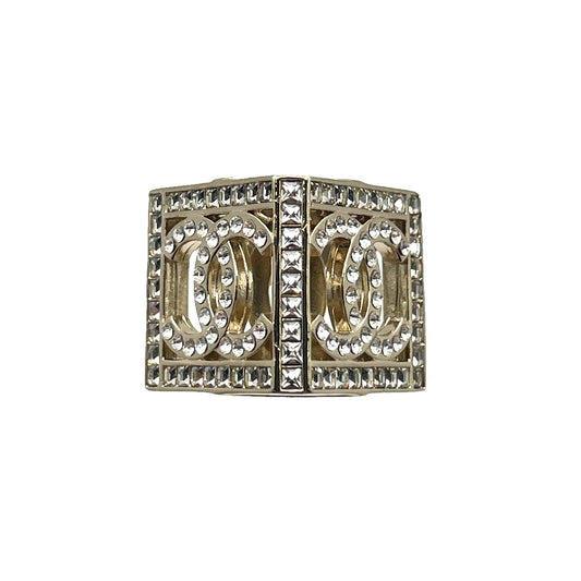 CHANEL PIN BROOCH RHINESTONE COCOMARK ACCESSORY RHINESTONE 90263116