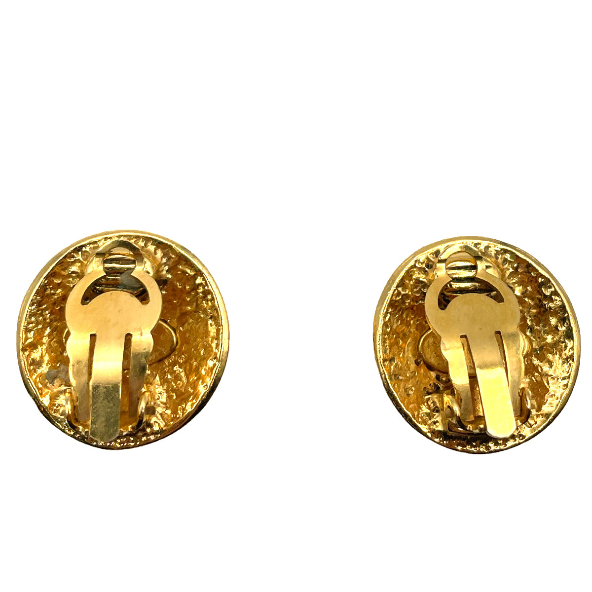 CHANEL VINTAGE EARRINGS COCOMARK ROUND ACCESSOR 94P 90263119