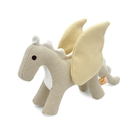HERMES EPOPEE DRAGON STUFFED TOY NATURAL COTTON 90263142