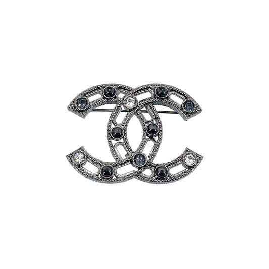 CHANEL COCOMARK BROOCH RHINESTONE ACCESSORY A17S 90263143