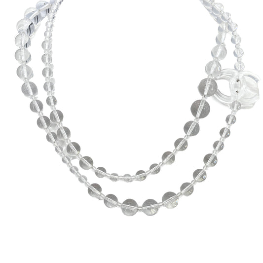 CHANEL NECKLACE COCOMARK CLEAR ACCESSORY P18S 90263147