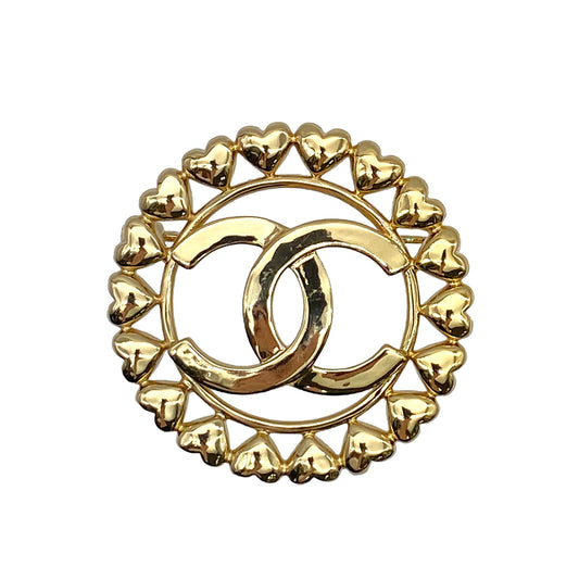 CHANEL COCOMARK BROOCH HEART ROUND ACCESSORY C23C 90263157