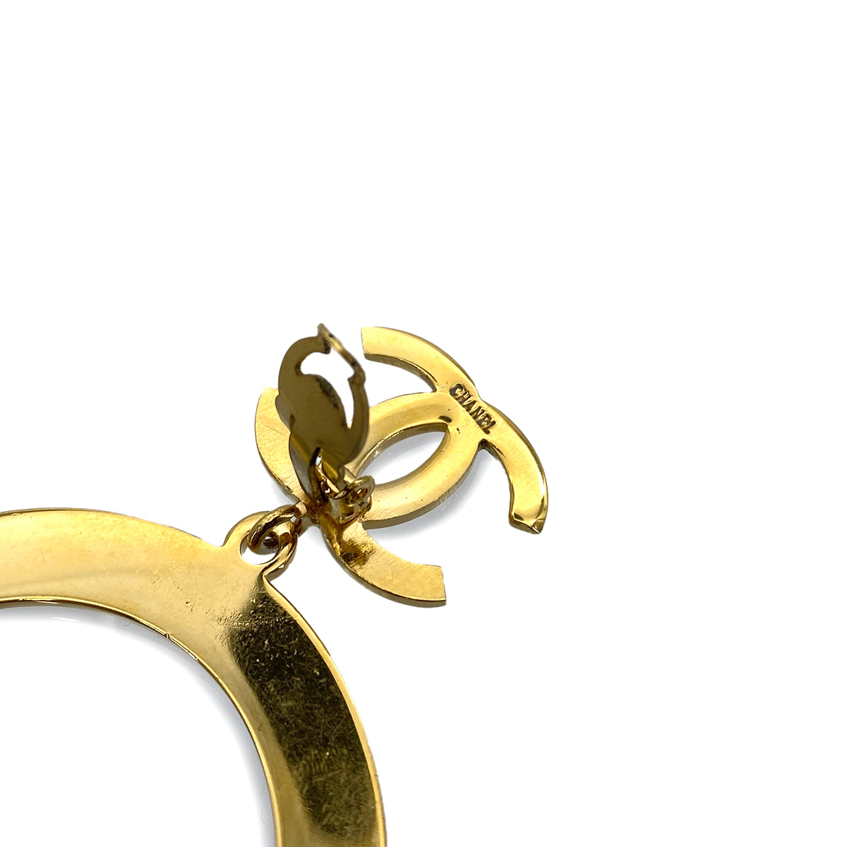 CHANEL VINTAGE EARRINGS COCOMARK HOOP ACCESSORY 90263181