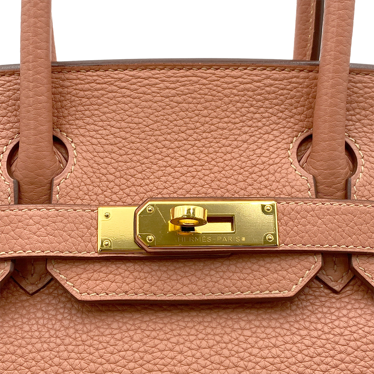 HERMES BIRKIN 30 FLAMINGO TAURILLON CLEMENCE HAND BAG □R GHW 90263217