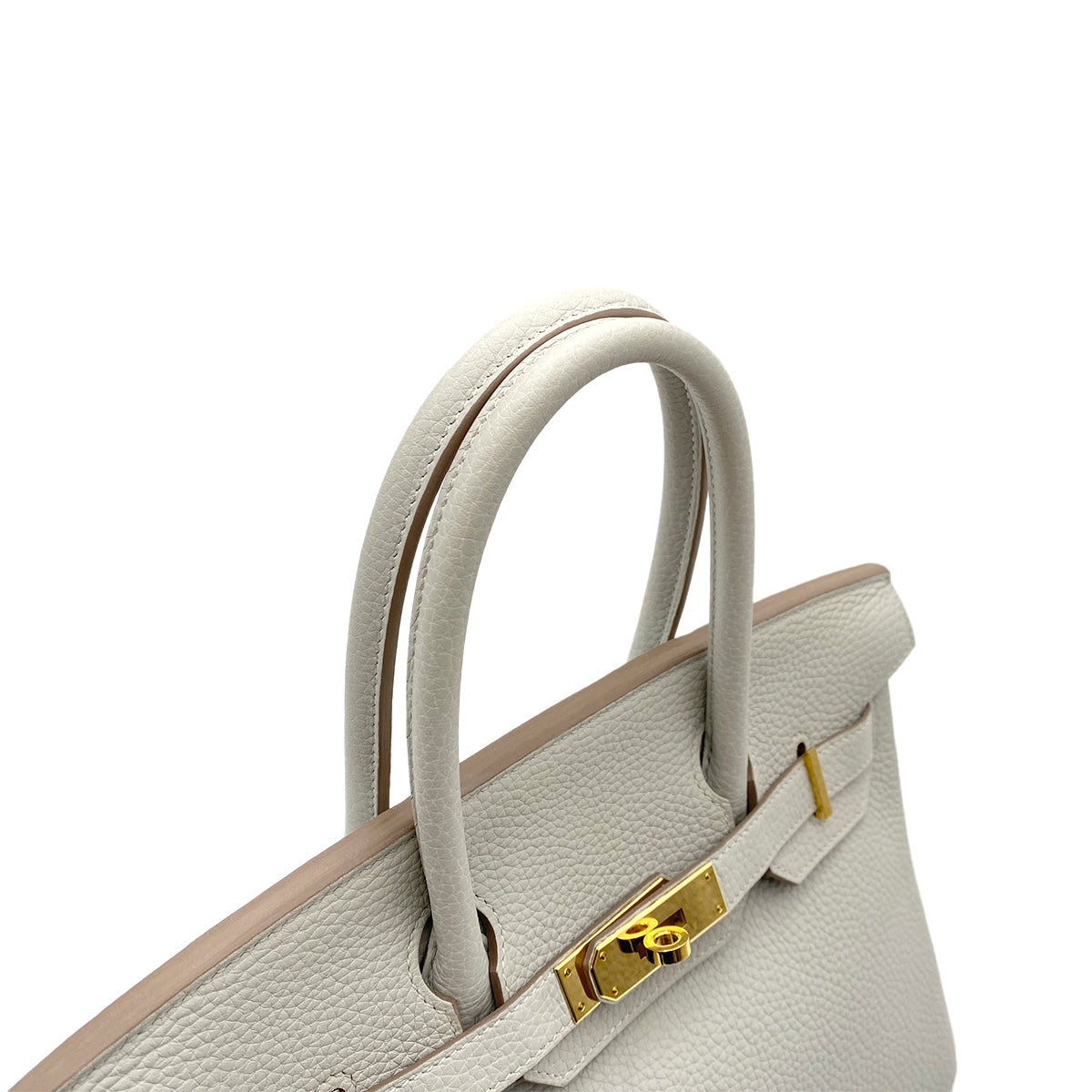 HERMES BIRKIN 30 GRIS PERLE TOGO HAND BAG D GHW 90263220